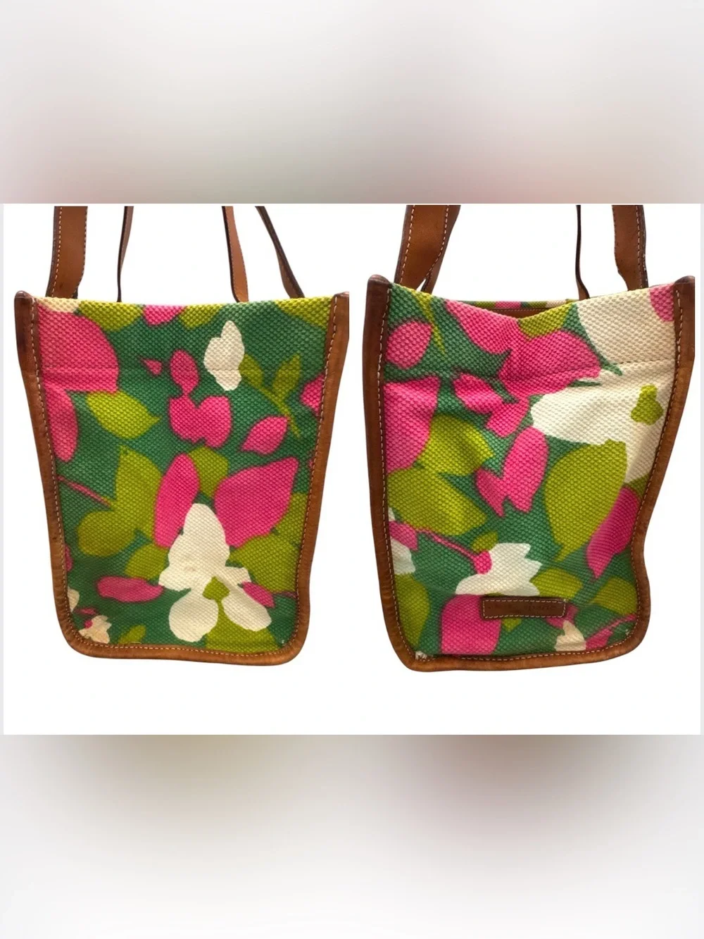 Vintage Kate Spade Boho Retro Summer Spring Floral Handbag Tote **Fair READ**